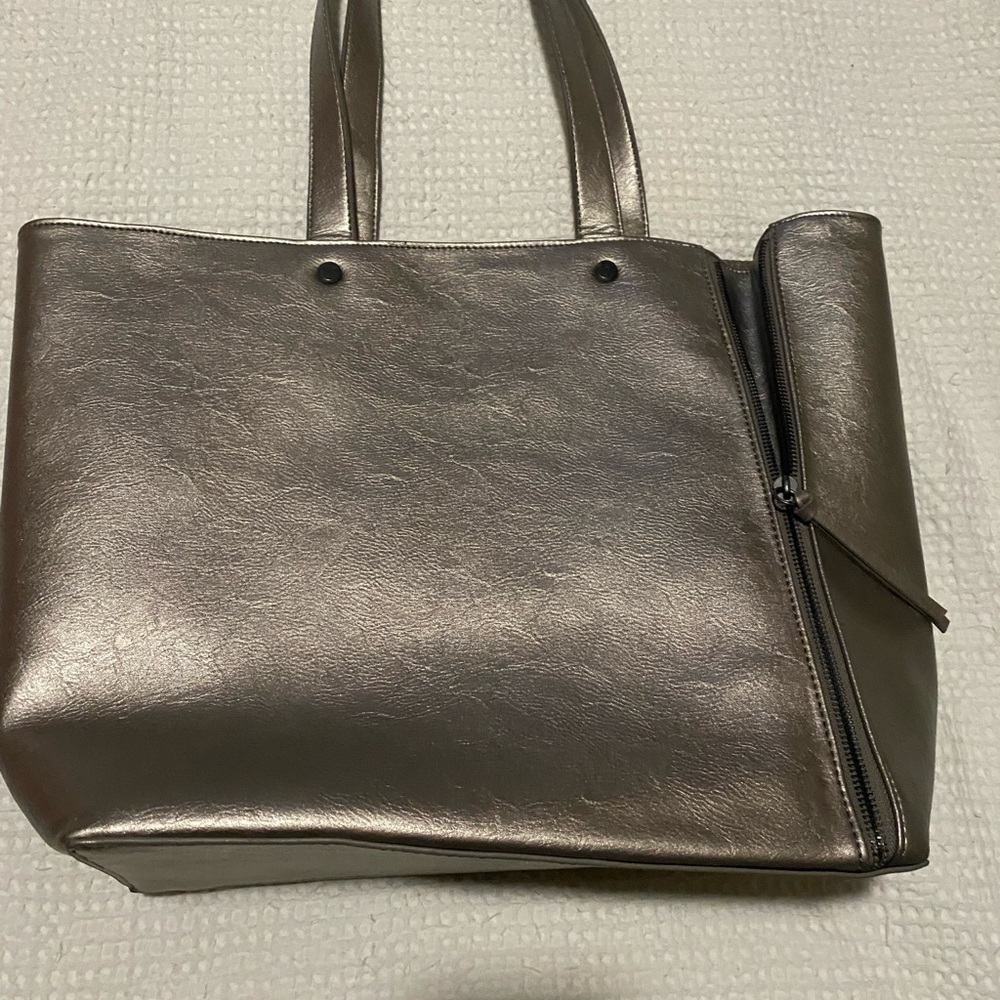 Neiman Marcus Silver Tote Bag